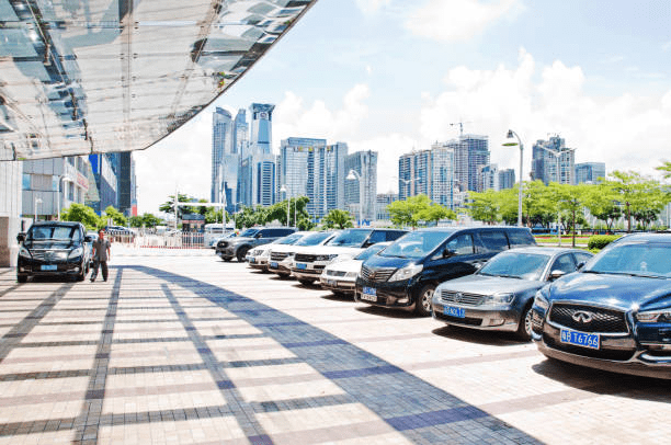 A fleet of high-end cars