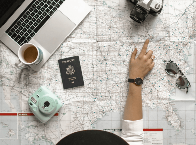 A person making their airport transfers plans in Hampshire UK