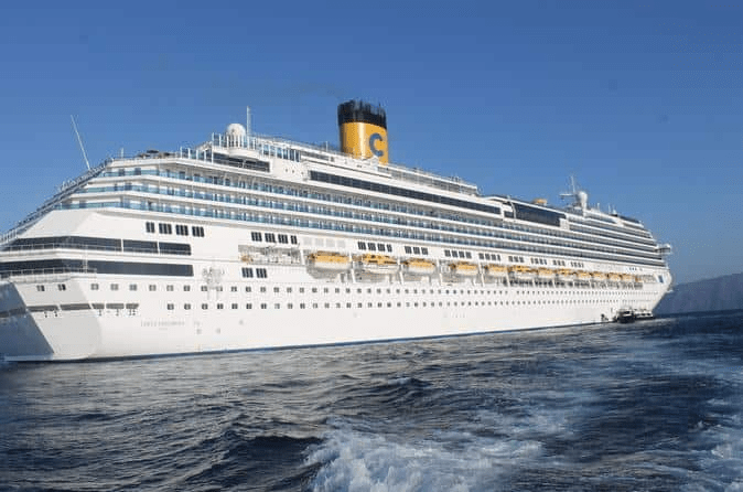 A cruise ship at Southampton, UK port