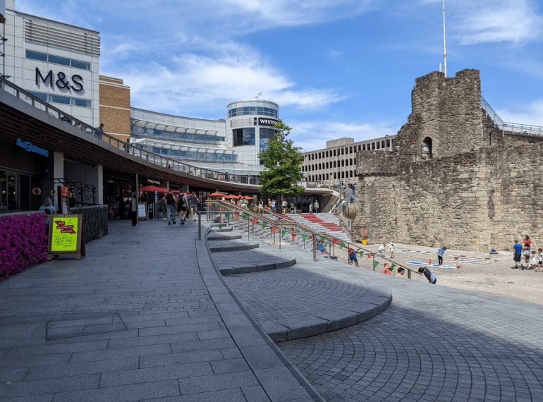 A shopping centre in Southampton