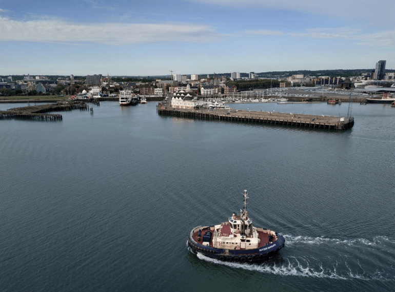 A cruise port in Southampton