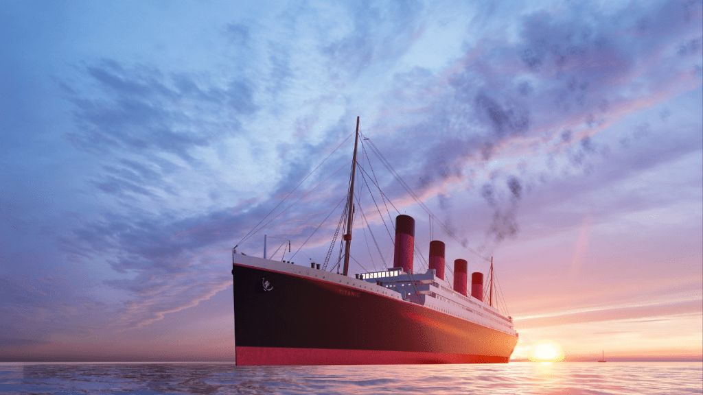 A replica of the titanic