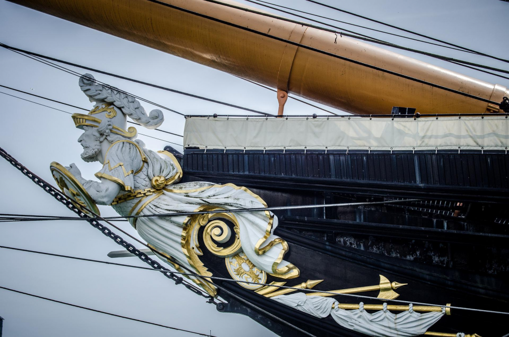 HMS warrior in Portsmouth dockyard 