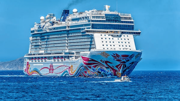 a white cruise ship