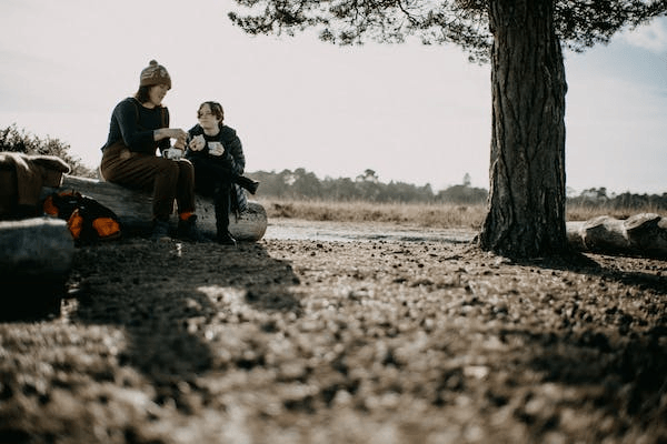 camping outside