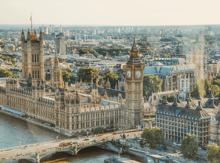 a city view of London